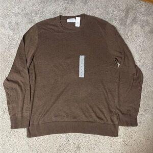 Old‎ Navy Brown Men’s Crewneck Sweater Size Large NWT